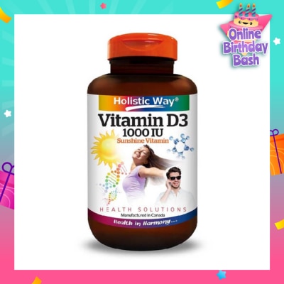 HOLISTIC WAY Vitamin D3 1000IU Capsules 100s
