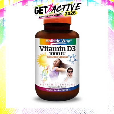 HOLISTIC WAY - Vitamin D3 1000IU Capsules 100s image