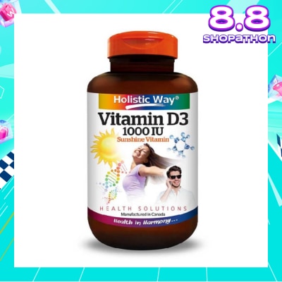 HOLISTIC WAY Vitamin D3 1000IU Capsules 100s