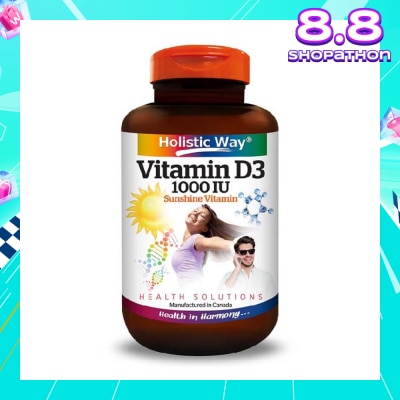 HOLISTIC WAY Vitamin D3 1000IU Capsules 100s