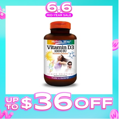 HOLISTIC WAY - Vitamin D3 1000IU Capsules 100s