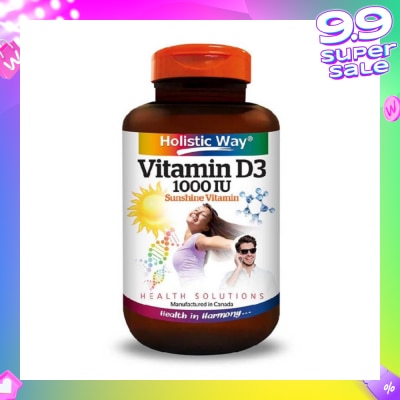 HOLISTIC WAY Vitamin D3 1000IU Capsules 100s