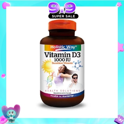 HOLISTIC WAY - Vitamin D3 1000IU Capsules 100s image