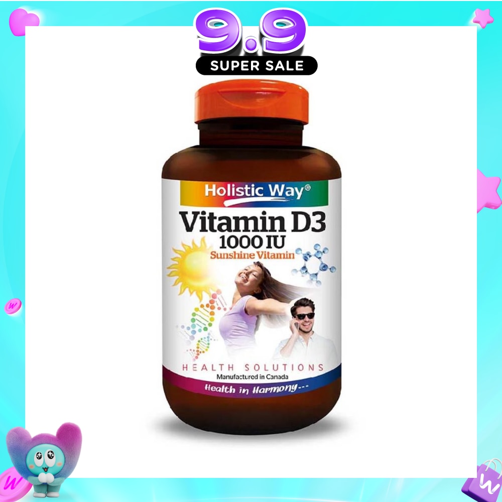 Vitamin D3 1000IU Capsules 100s image