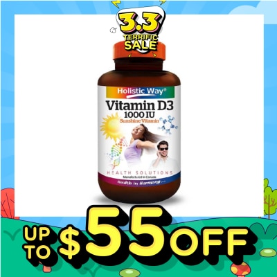 HOLISTIC WAY Vitamin D3 1000IU Capsules 100s