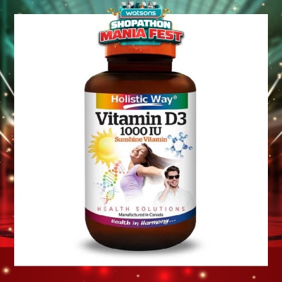 HOLISTIC WAY - Vitamin D3 1000IU Capsules 100s