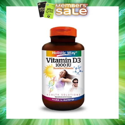 HOLISTIC WAY - Vitamin D3 1000IU Capsules 100s