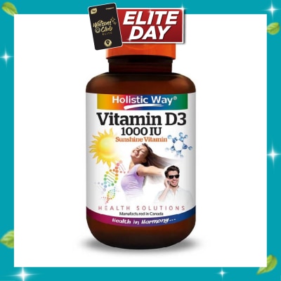 HOLISTIC WAY Vitamin D3 1000IU Capsules 100s image