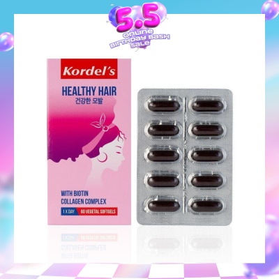 KORDEL'S - Healthy Hair 60 capsules (Expiry: Oct`2026)