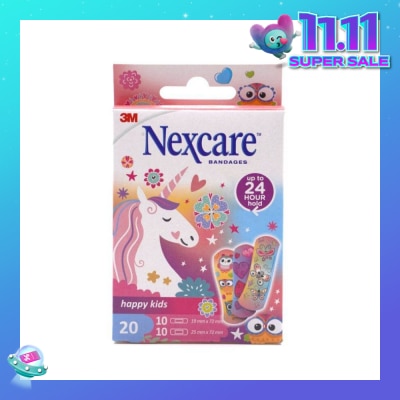 3M Nexcare Happy Kids Magic (Fun And Thin Plasters For Your Kid's Cuts, Scrapes Or Grazes) 20s