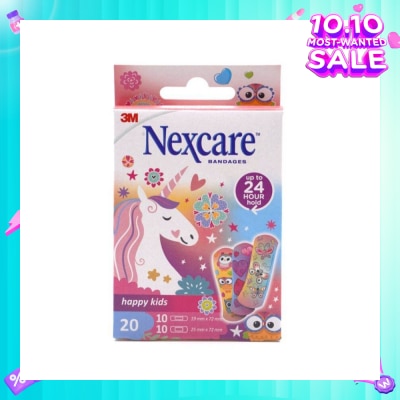 3M Nexcare Happy Kids Magic (Fun And Thin Plasters For Your Kid's Cuts, Scrapes Or Grazes) 20s