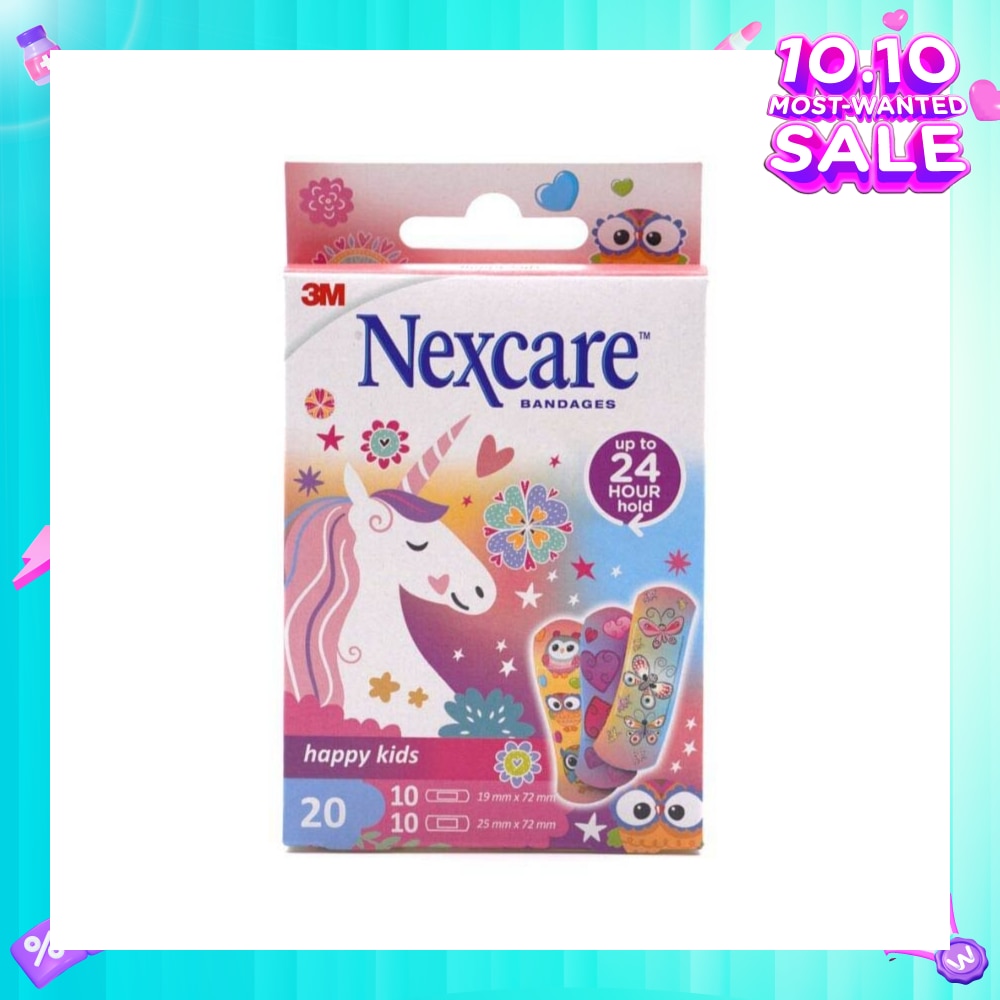 Nexcare Happy Kids Magic (Fun And Thin Plasters For Your Kid's Cuts, Scrapes Or Grazes) 20s