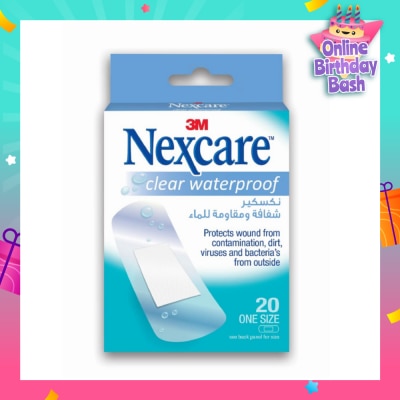 NEXCARE™ Clear Waterproof Bandages 20s