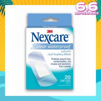 NEXCARE™ Clear Waterproof Bandages 20s