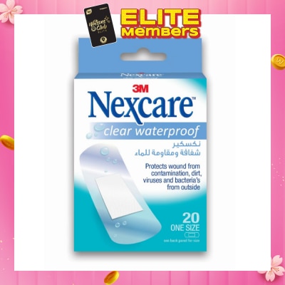 NEXCARE™ Clear Waterproof Bandages 20s