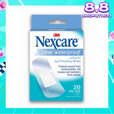NEXCARE™ Clear Waterproof Bandages 20s
