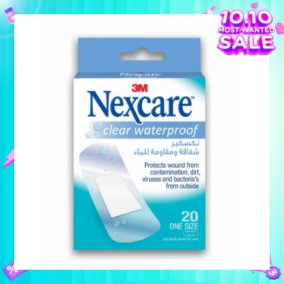 NEXCARE™ Clear Waterproof Bandages 20s