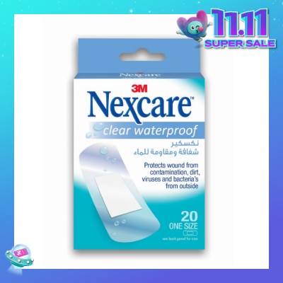 NEXCARE™ Clear Waterproof Bandages 20s