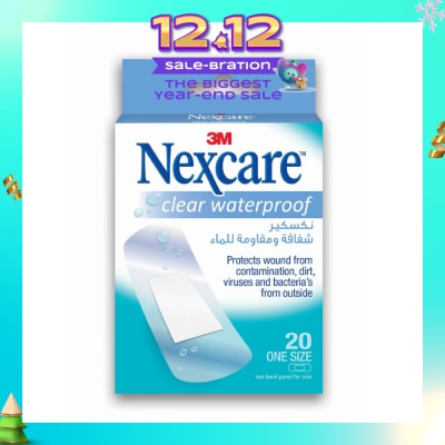 NEXCARE™ Clear Waterproof Bandages 20s
