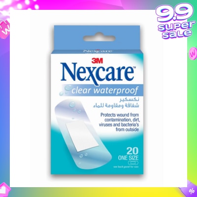 NEXCARE™ Clear Waterproof Bandages 20s