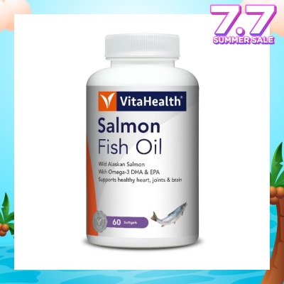 VITAHEALTH Salmon Fish Oil (Supports Skin, Heart, Joints And Brain Health) 60s