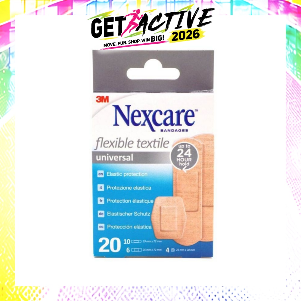 Nexcare Universal Flexible Textile Plasters (Protect Minor Wounds From Contamination) 20s image