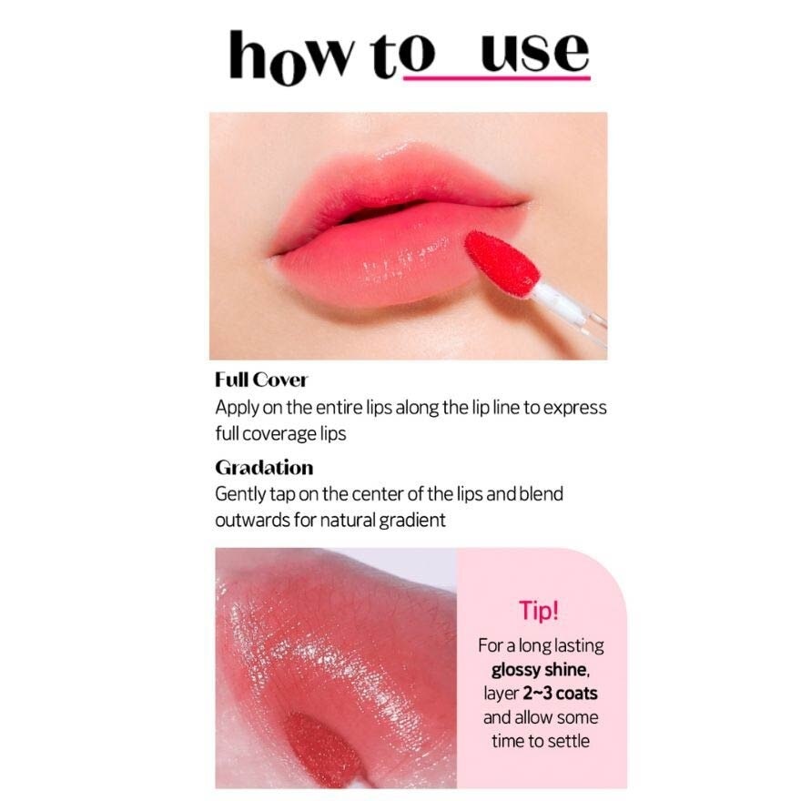 Glow Fixing Tint (02 Mellow Pink), Moisturizing Lip Stain With A Glossy Shine Finish, Gently Fills Up With Comfortable Moisture 3.8g