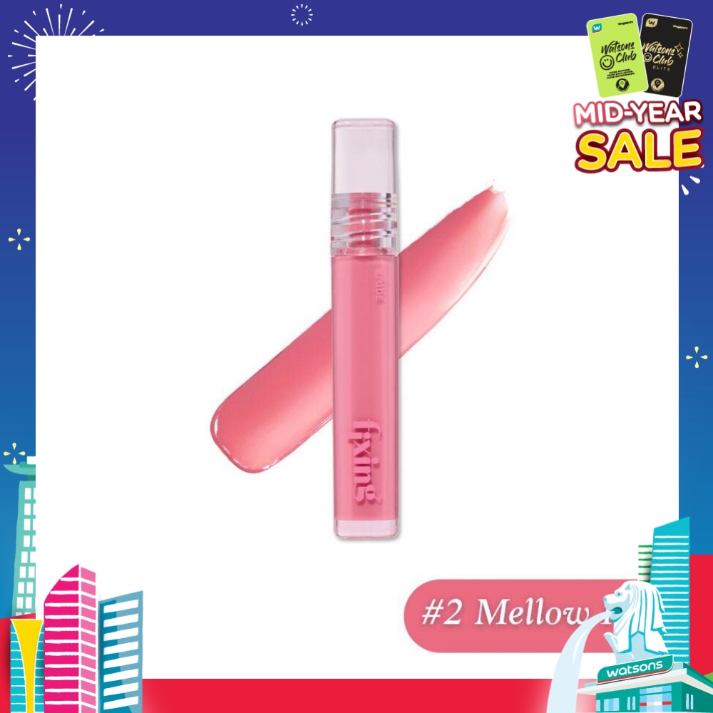Glow Fixing Tint (02 Mellow Pink), Moisturizing Lip Stain With A Glossy Shine Finish, Gently Fills Up With Comfortable Moisture 3.8g