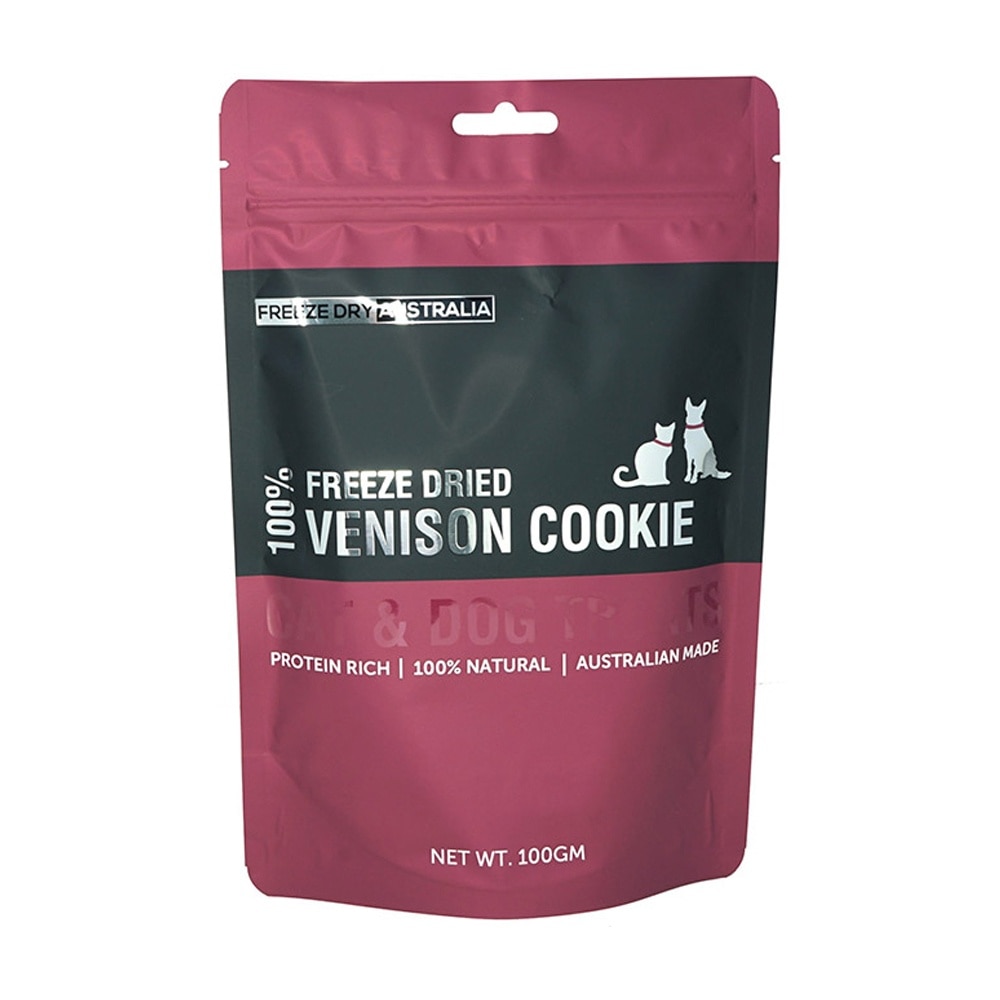 Freeze Dried Venison Cookeie Cat and Dog Treats 100g
