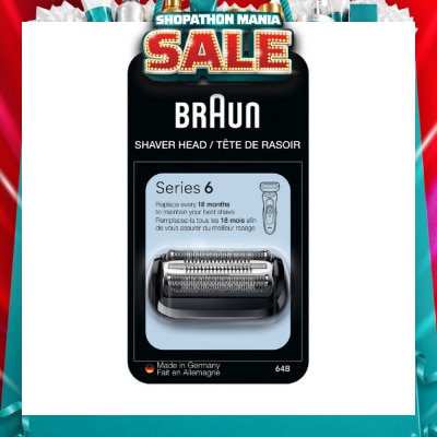 BRAUN - Series 6 64B Replacement Shaving Head Cassette 1s