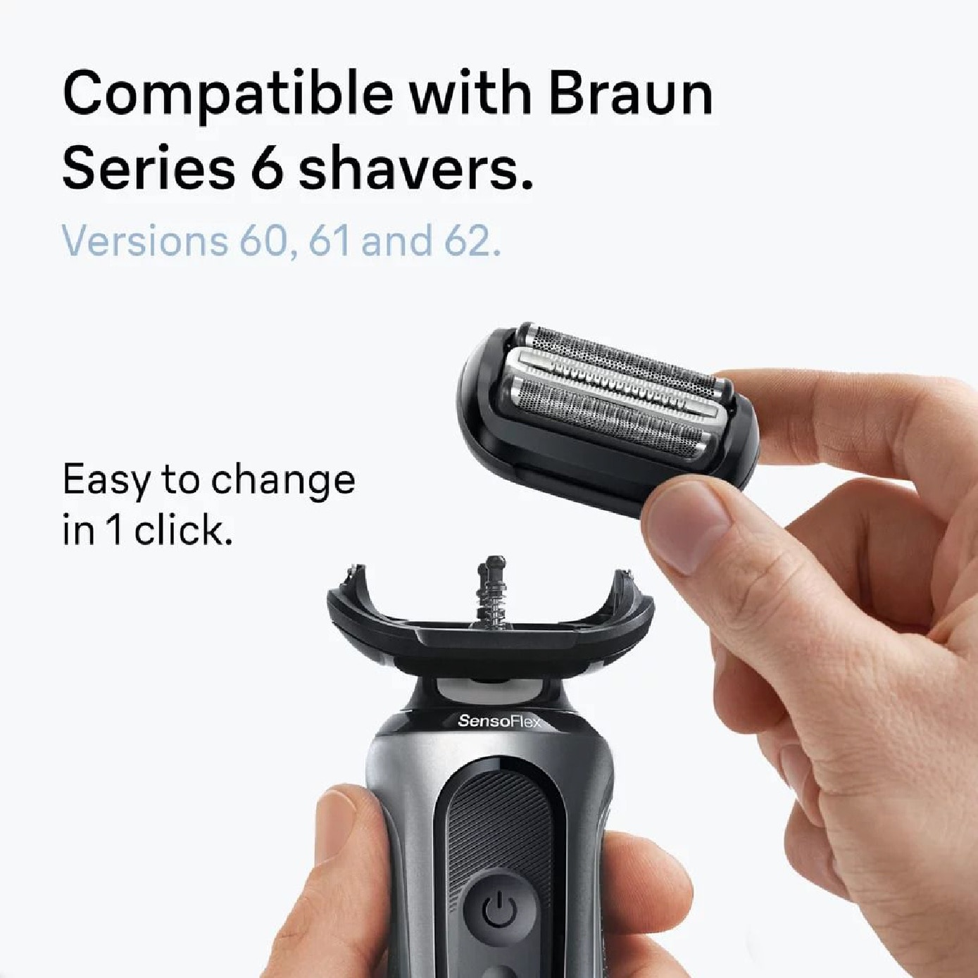 Series 6 64B Replacement Shaving Head Cassette 1s