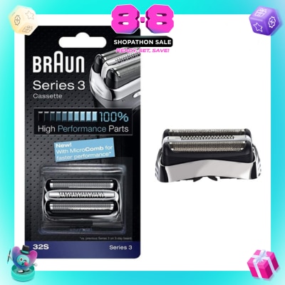 BRAUN - Series 3 32S Replacement Shaving Head Cassette 1s