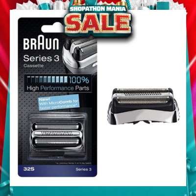 BRAUN - Series 3 32S Replacement Shaving Head Cassette 1s