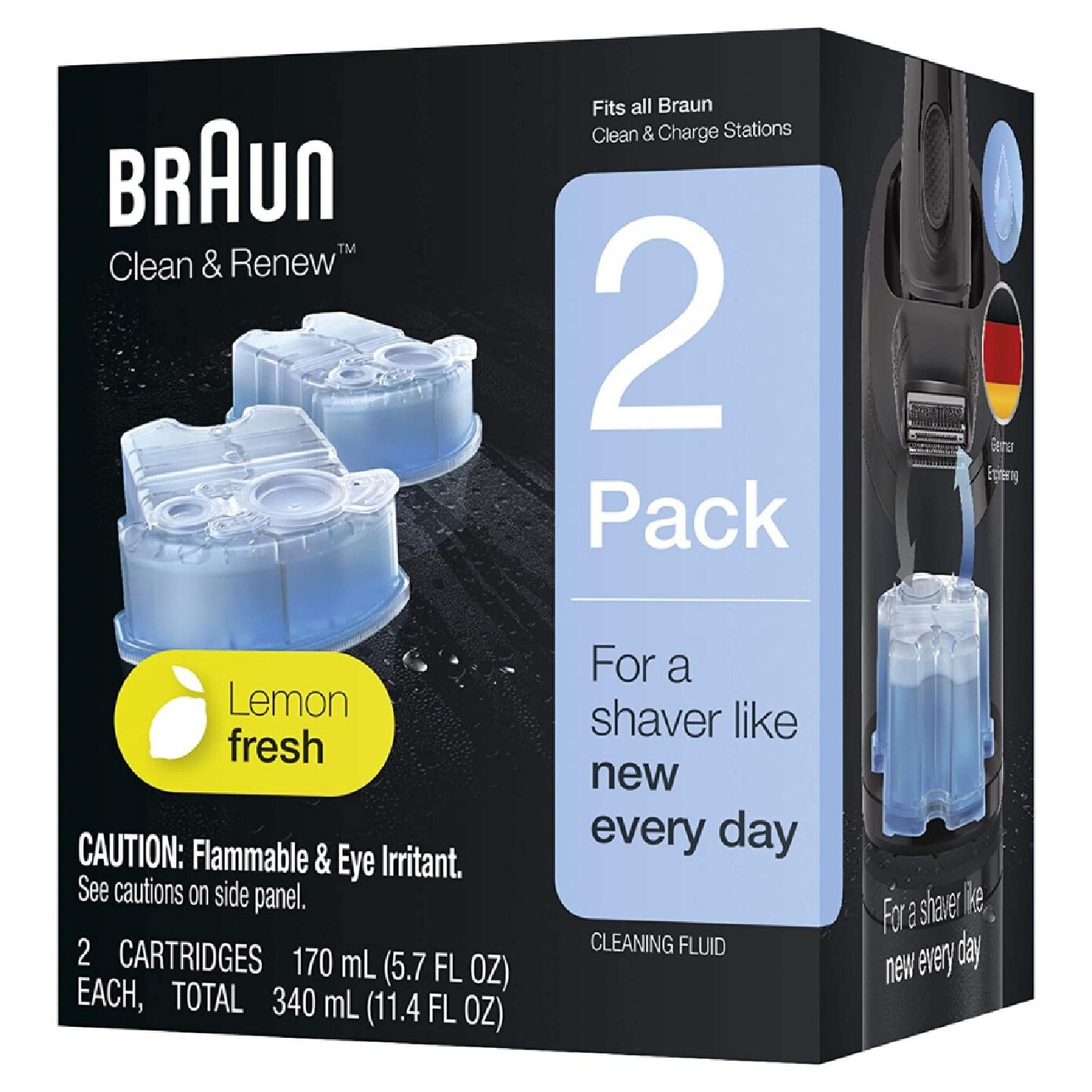 BRAUN CCR2 Clean and Charge Station Replacement Refills 2s