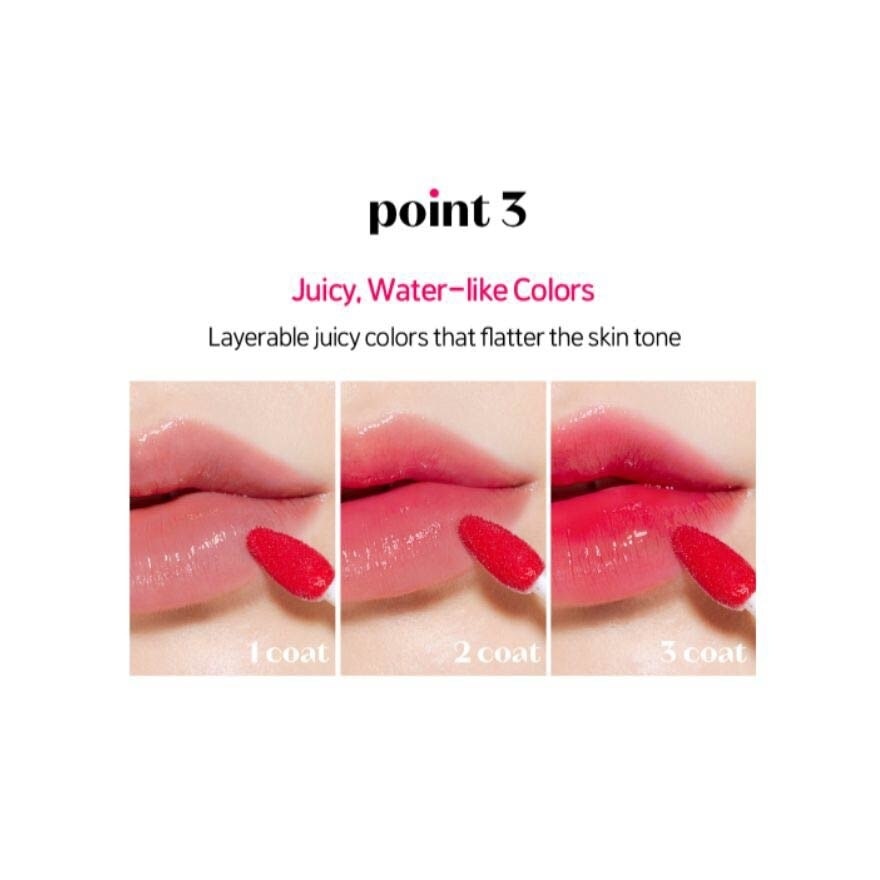 Glow Fixing Tint (04 Chilling Red), Moisturizing Lip Stain With A Glossy Shine Finish, Gently Fills Up With Comfortable Moisture 3.8g