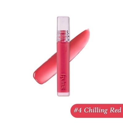 ETUDE Glow Fixing Tint (04 Chilling Red), Moisturizing Lip Stain With A Glossy Shine Finish, Gently Fills Up With Comfortable Moisture 3.8g