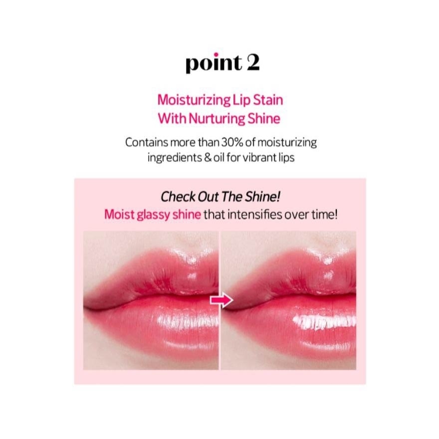 Glow Fixing Tint (06 Peach Blended), Moisturizing Lip Stain With A Glossy Shine Finish, Gently Fills Up With Comfortable Moisture 3.8g