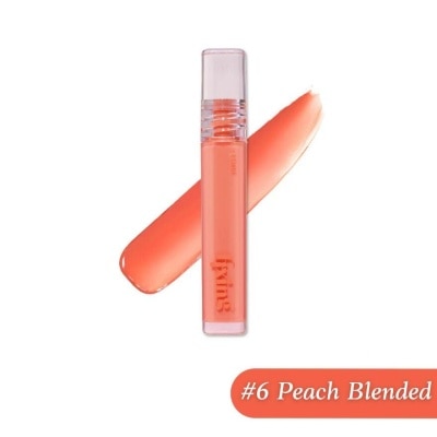 ETUDE Glow Fixing Tint (06 Peach Blended), Moisturizing Lip Stain With A Glossy Shine Finish, Gently Fills Up With Comfortable Moisture 3.8g