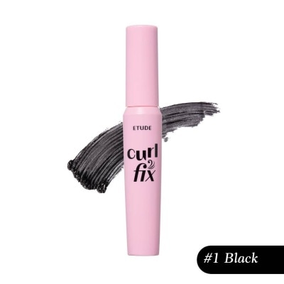 ETUDE Curl Fix Mascara (01 Black), Triple Proof Mascara, Uncurling Proof, Water Proof, Smudge Proof 8g