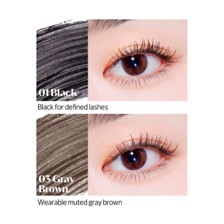 Curl Fix Mascara (03 Grey Brown), Triple Proof Mascara, Uncurling Proof, Water Proof, Smudge Proof 8g