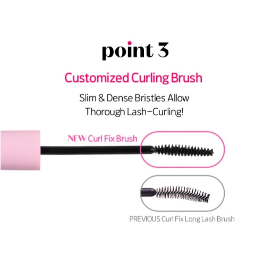 Curl Fix Mascara (03 Grey Brown), Triple Proof Mascara, Uncurling Proof, Water Proof, Smudge Proof 8g