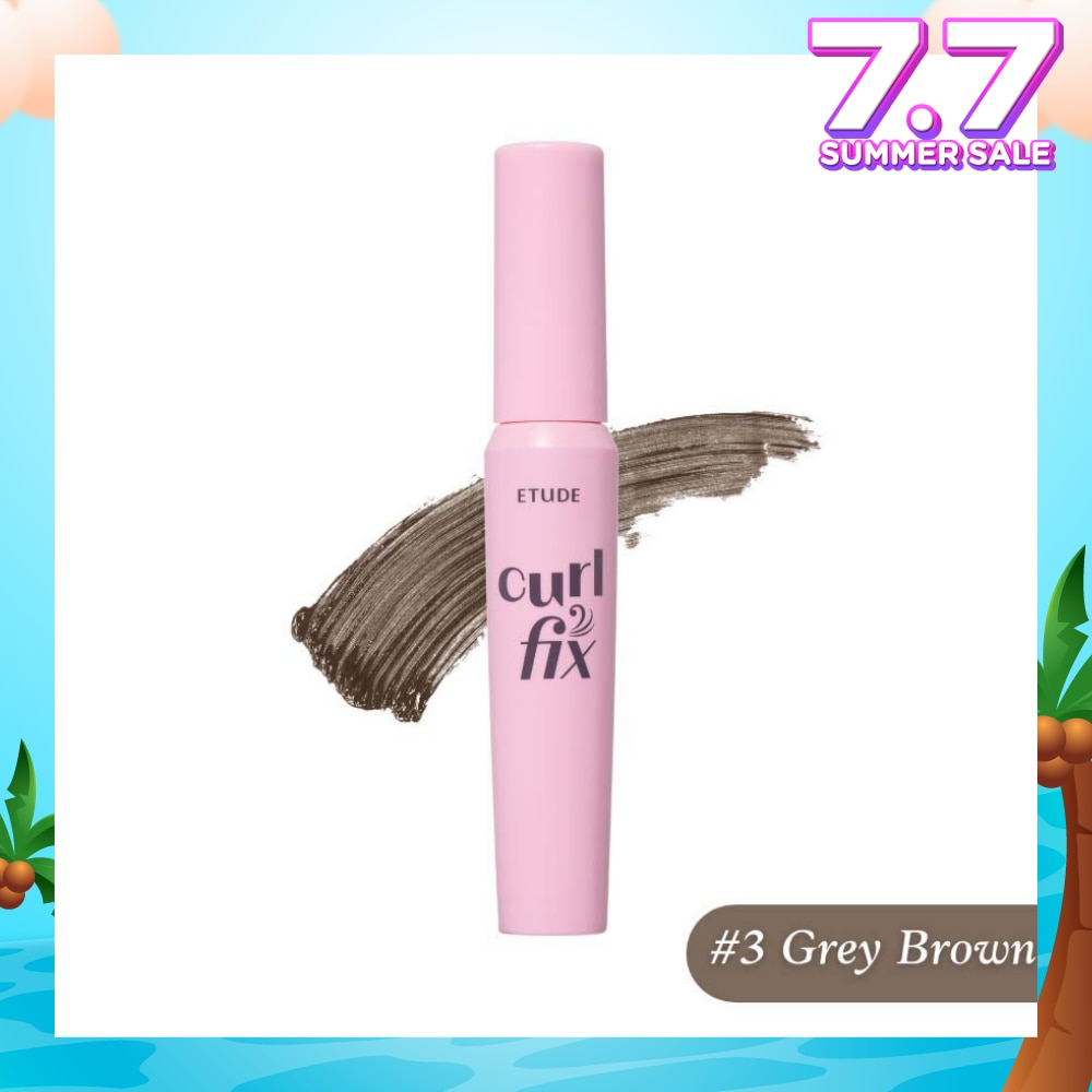 Curl Fix Mascara (03 Grey Brown), Triple Proof Mascara, Uncurling Proof, Water Proof, Smudge Proof 8g