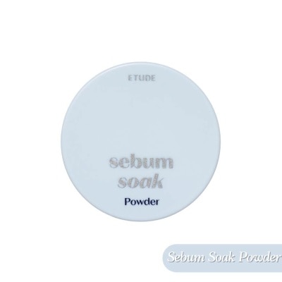 ETUDE Sebum Soak Powder (Removes Excess Shine Without Drying Out Your Face, Creating Glowing Skin All Day Long) 5g