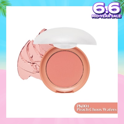 ETUDE Lovely Cookie Blusher PK004 Peach Choux Wafers (For Bright + Natural look) 4g