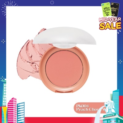 ETUDE Lovely Cookie Blusher PK004 Peach Choux Wafers (For Bright + Natural look) 4g