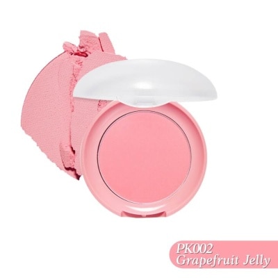 ETUDE Lovely Cookie Blusher (Pk002 Grapefruit Jelly), Long Lasting Blusher With Sebum Control For Bright, Natural Look 4g