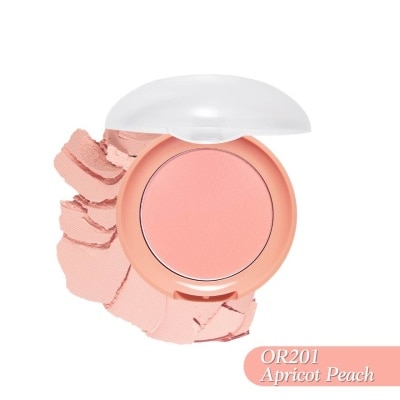 ETUDE Lovely Cookie Blusher (OR201 Apricot Peach), Long Lasting Blusher With Sebum Control For Bright, Natural Look 4g