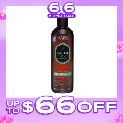 HASK - Tea Tree Oil Invigorating Shampoo (To Refreshes & Soothes Scalp) 355ml
