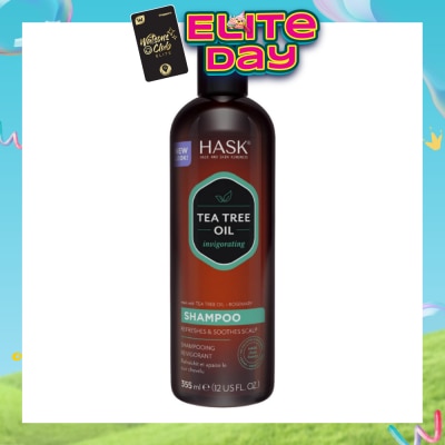 HASK - Tea Tree Oil Invigorating Shampoo (To Refreshes & Soothes Scalp) 355ml