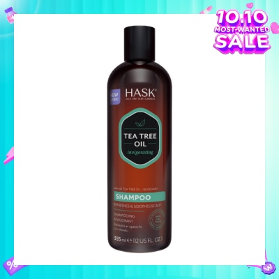 HASK Tea Tree Oil Invigorating Shampoo (To Refreshes & Soothes Scalp) 355ml